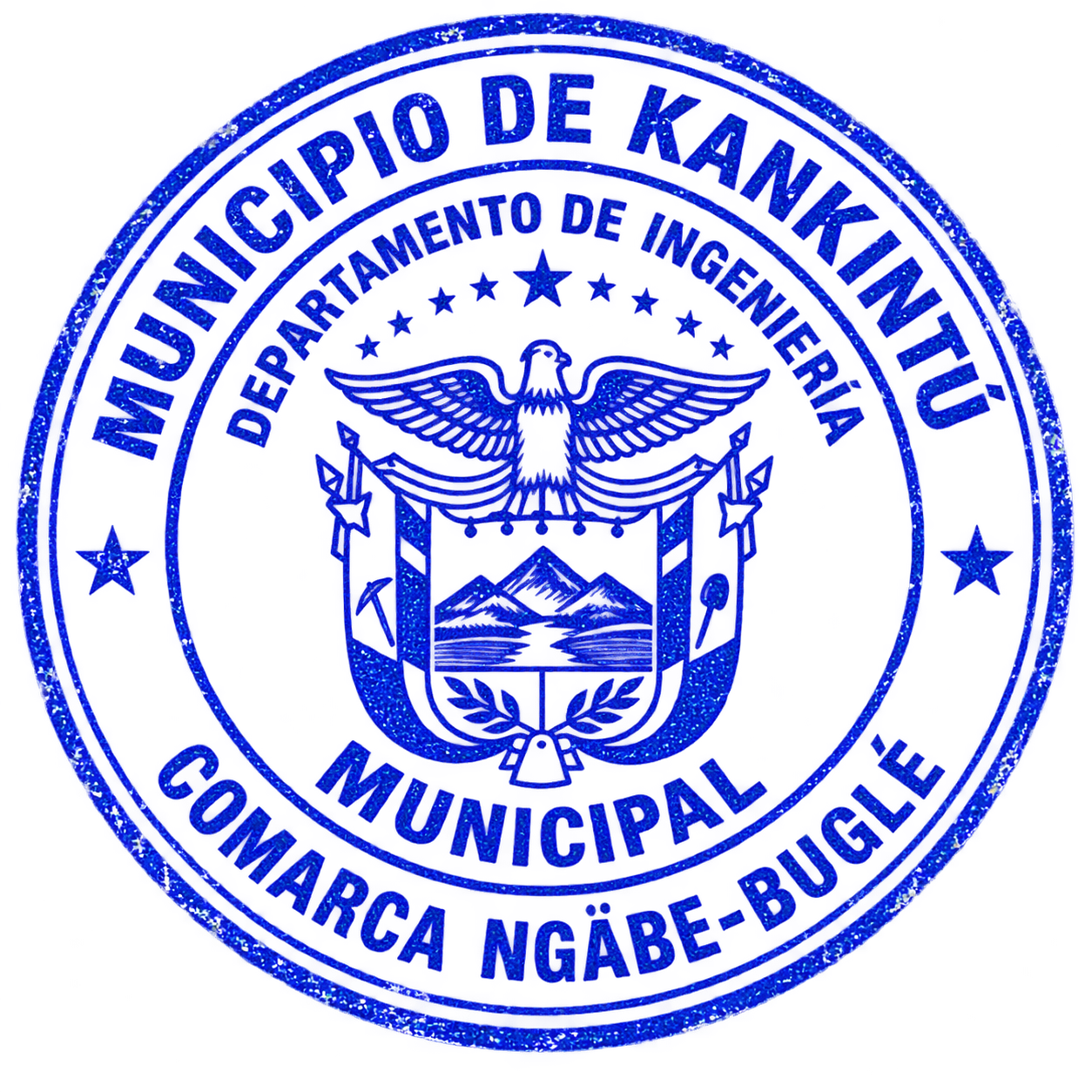 Sello oficial del Municipio de Kankintú — Departamento de Ingeniería Municipal
